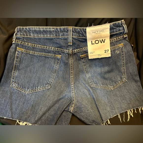 NWT Rag & Bone Dre Low-Rise Denim Shorts In Cambria Sz 27 - Picture 4 of 6